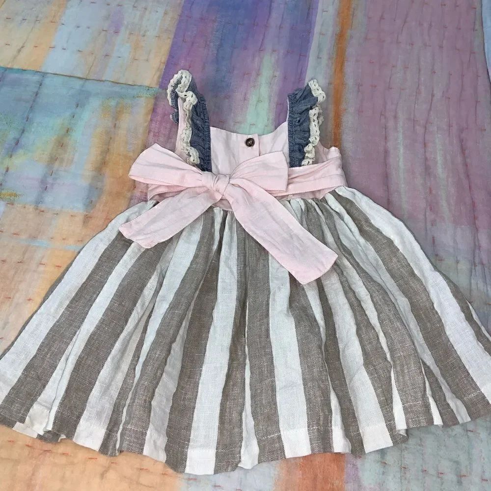 Sweethoney Linen Dress 12m